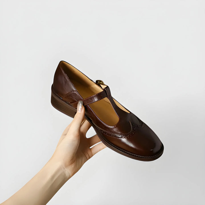 Women's Comfortable Mary Jane Shoes with Cushioning and Slip Resistant Sole