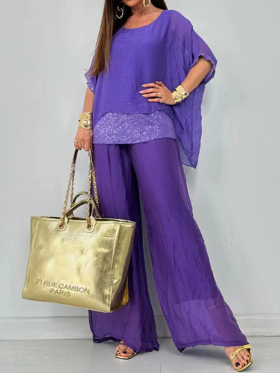 Riley™ - Stylish Sequin Casual Set