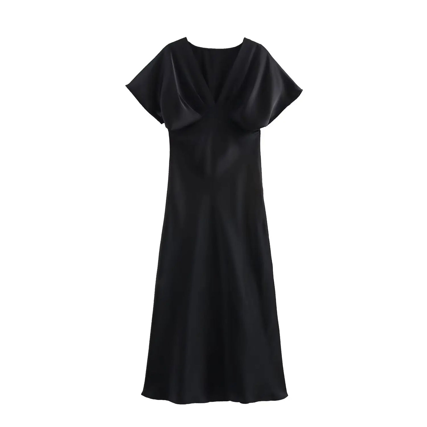 Alyssa™ - Chic Satin Maxi Dress