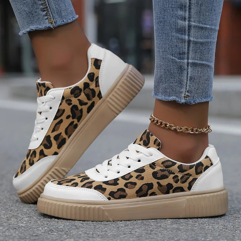 Aubrey™ - Breathable Leopard Print Sneakers