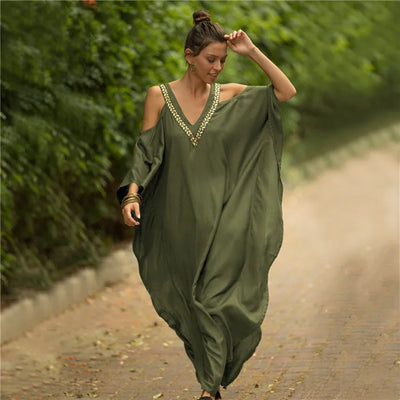 Riley™ - Elegant Kaftan Maxi Dress