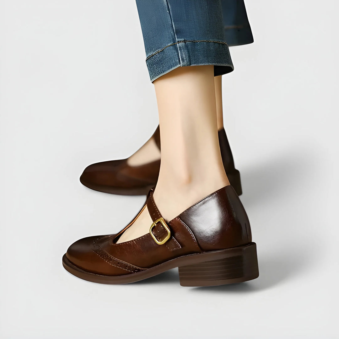 Women's Comfortable Mary Jane Shoes with Cushioning and Slip Resistant Sole