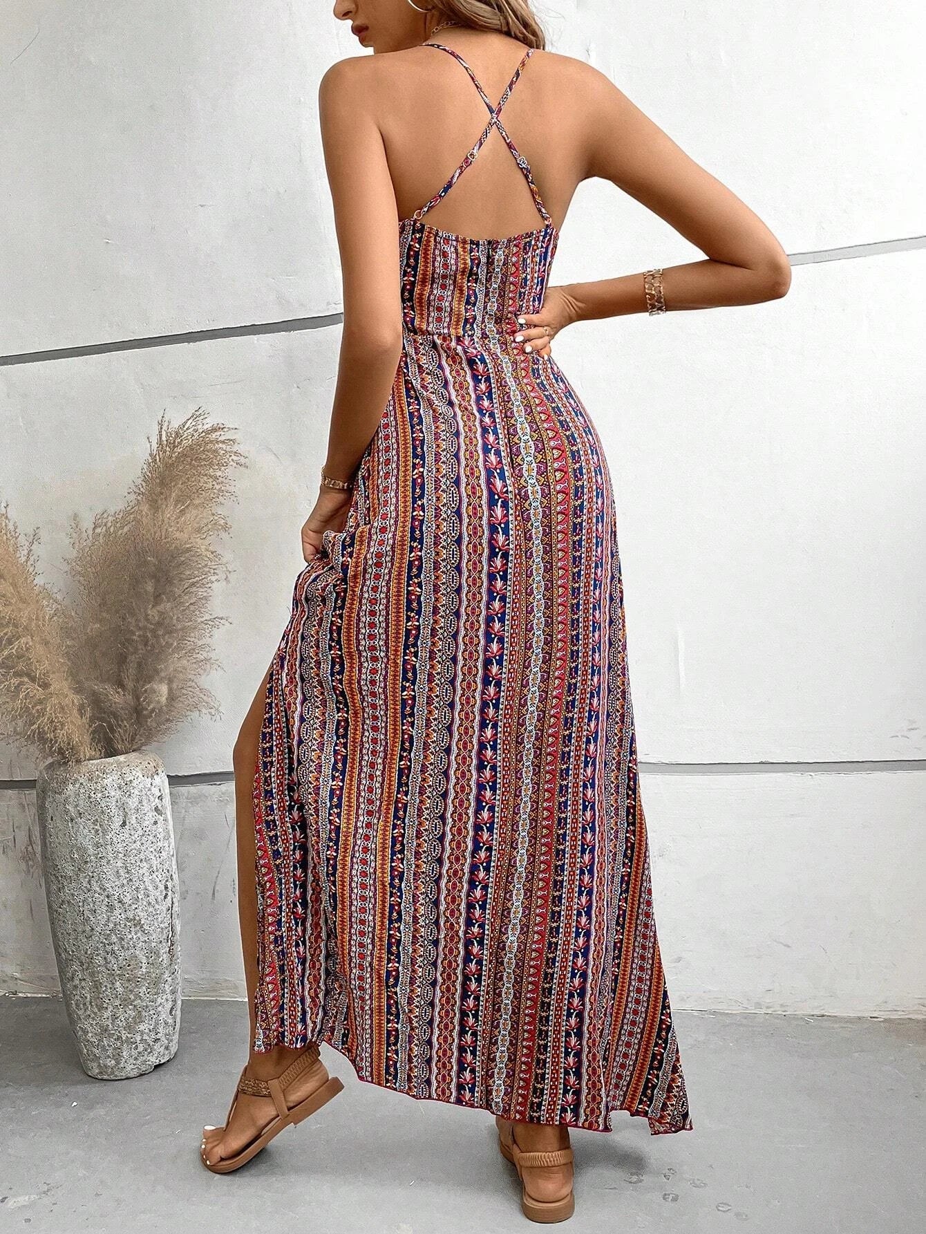Hannah™ - Ethnic Backless Dress