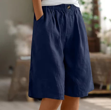 Women's Long Bermuda Shorts with Pockets