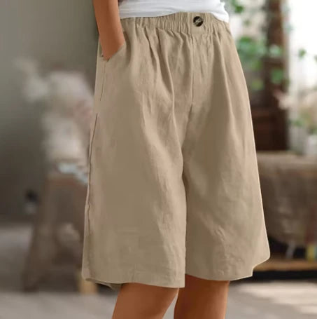 Women's Long Bermuda Shorts with Pockets