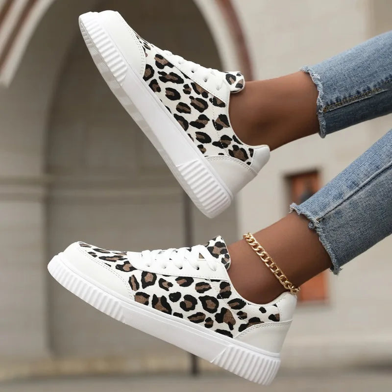 Aubrey™ - Breathable Leopard Print Sneakers