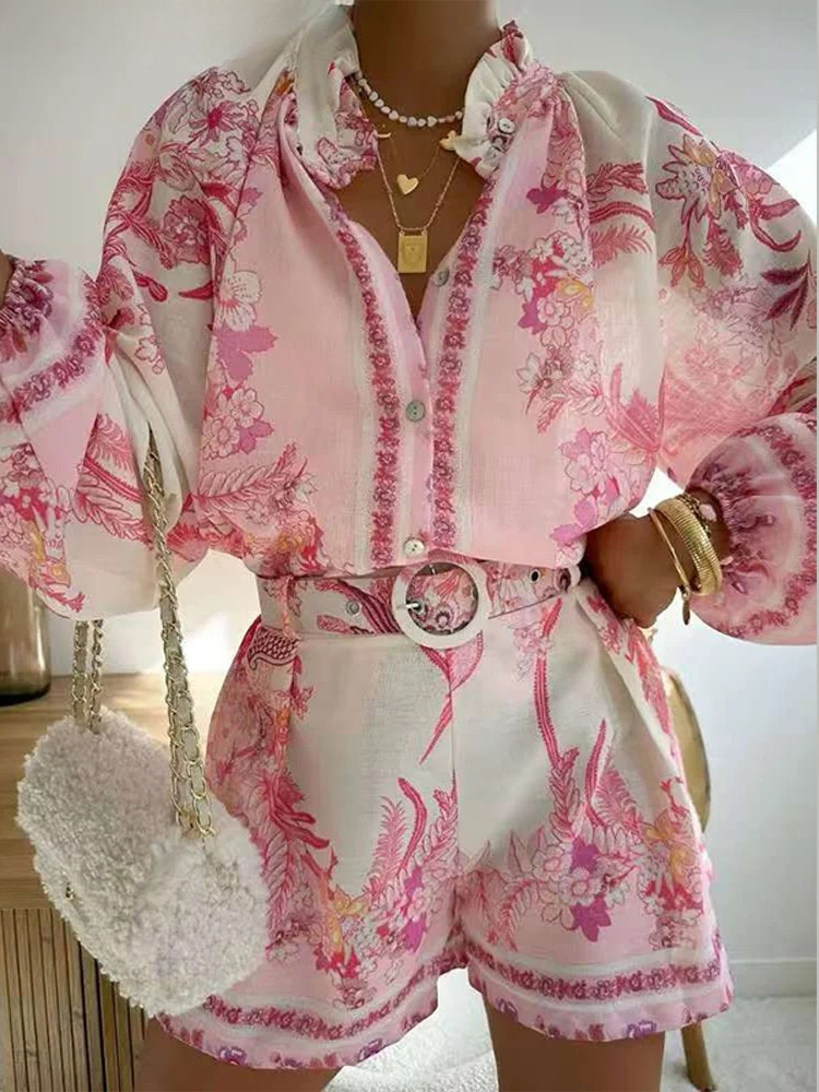 Zoe™ - Chic Floral Print Summer Set
