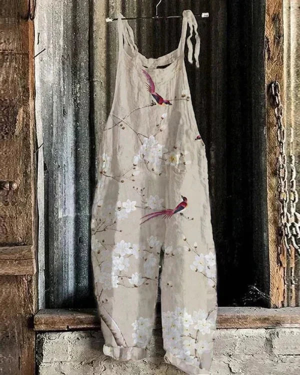 Marini™ | Women's Vintage Floral Jumpsuit