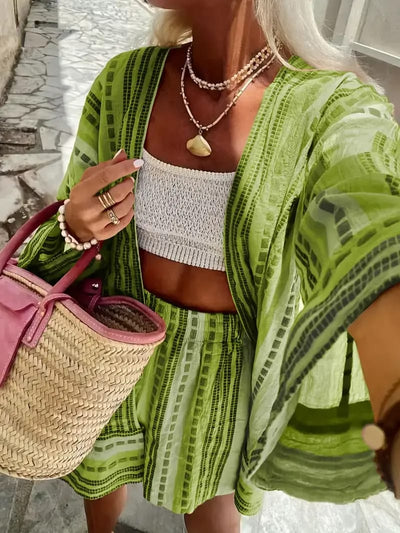 Layla™ - Elegant Top and Shorts Set