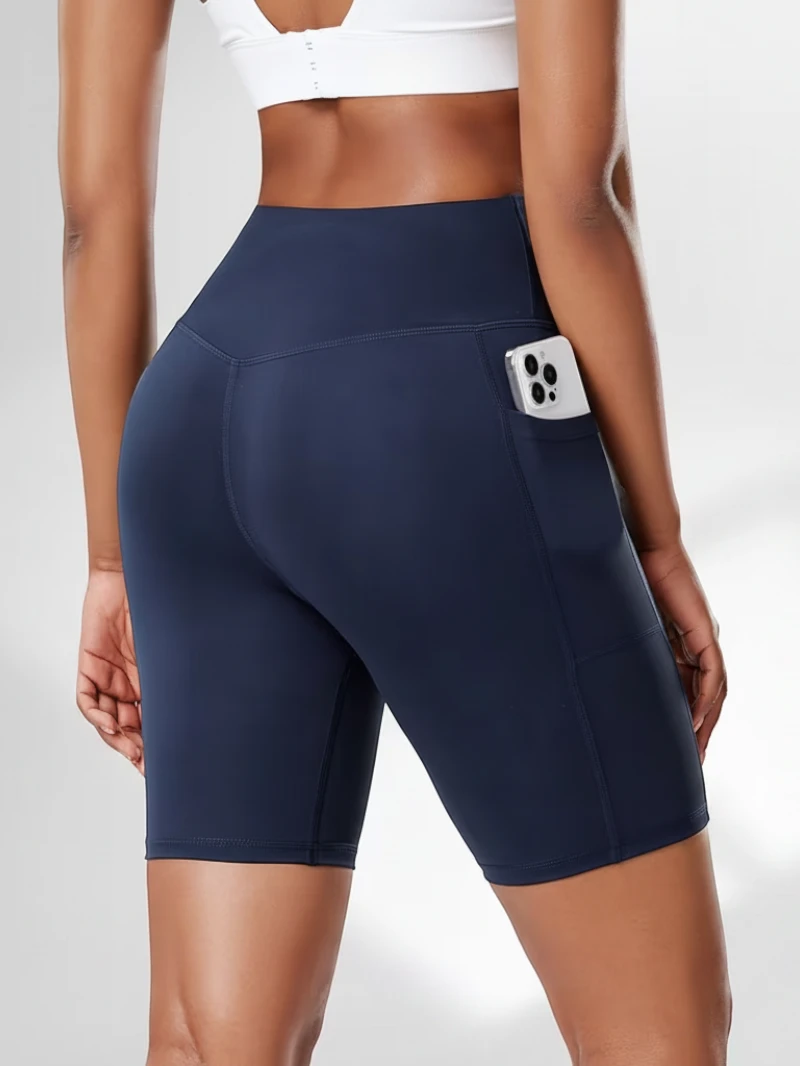 Women's Athletic Biker Shorts with High Waisted