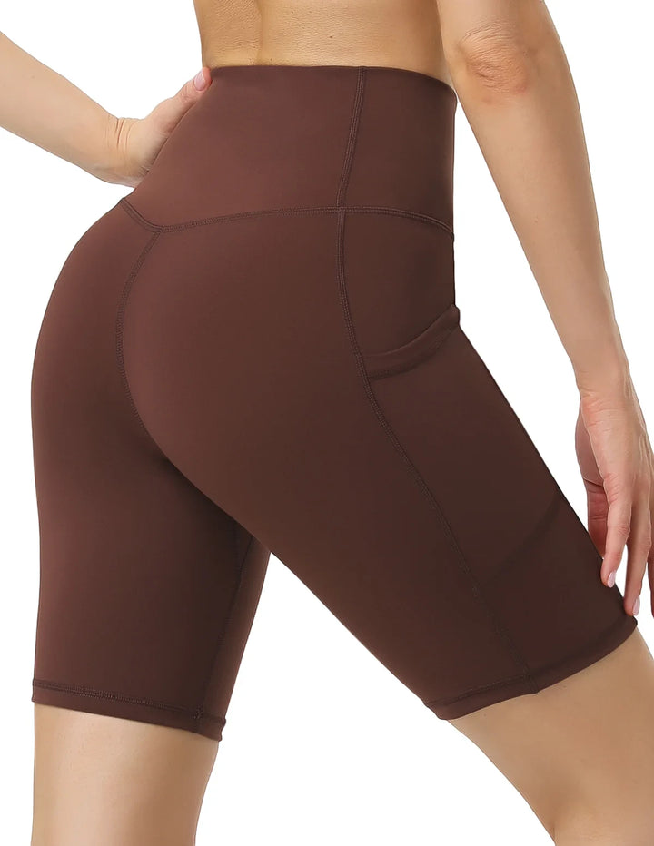 Women's Athletic Biker Shorts with High Waisted