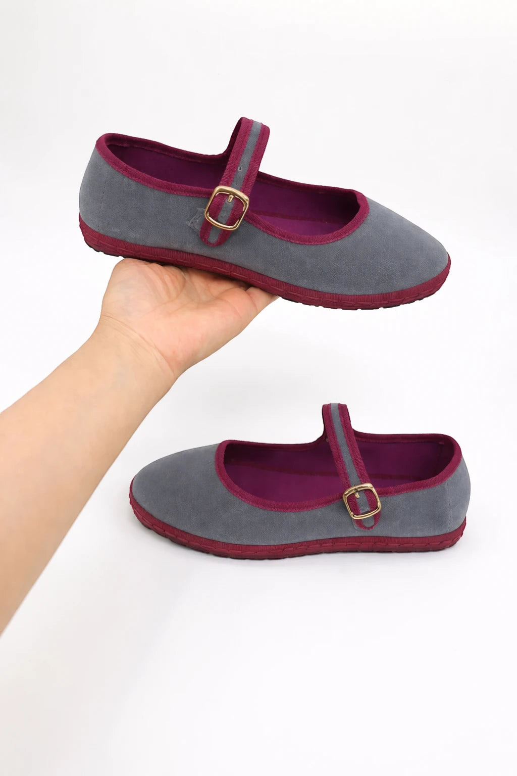 Women's Ballet Casual Mary Jane Shoes with Slip Resistant Sole and Cushioned Insole