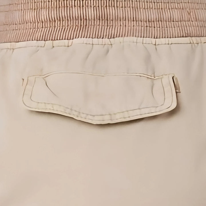 Women's Cargo Bermuda Shorts with Elastic Waist and Side Pockets