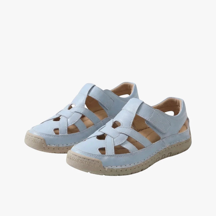 Women's Comfortable Casual Sandals with Velcro Strap and Cushioned Insole