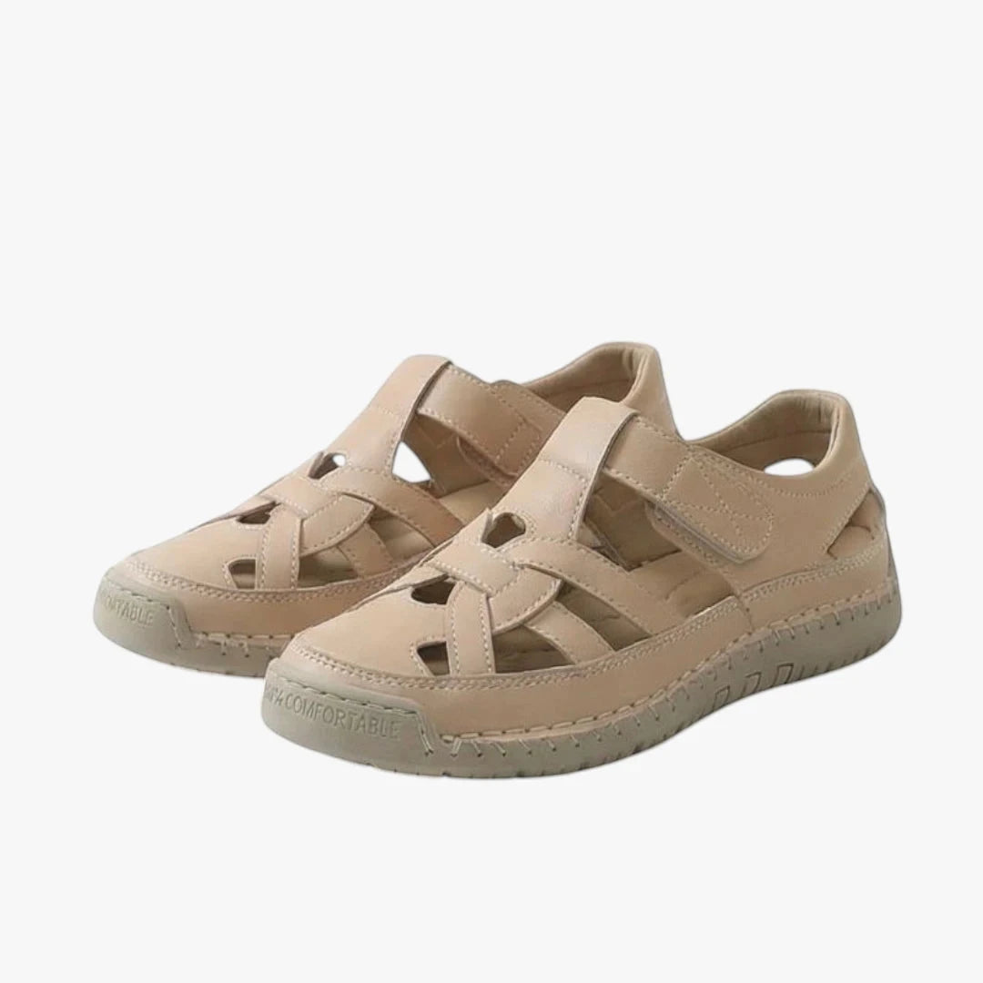 Women's Comfortable Casual Sandals with Velcro Strap and Cushioned Insole