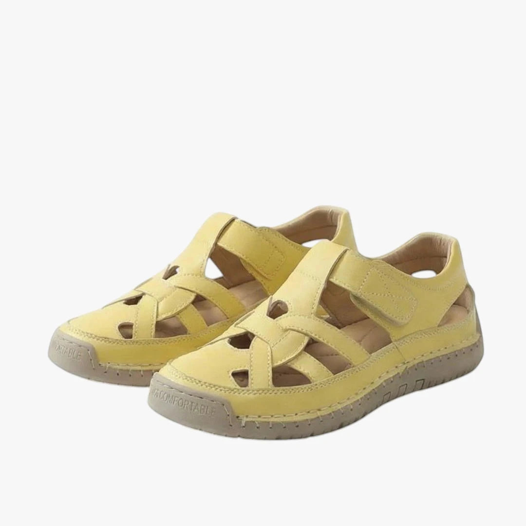 Women's Comfortable Casual Sandals with Velcro Strap and Cushioned Insole