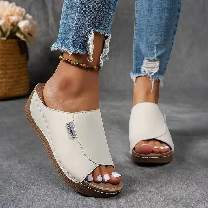 Women's Comfortable Casual Wedges with Open Toe and Platform
