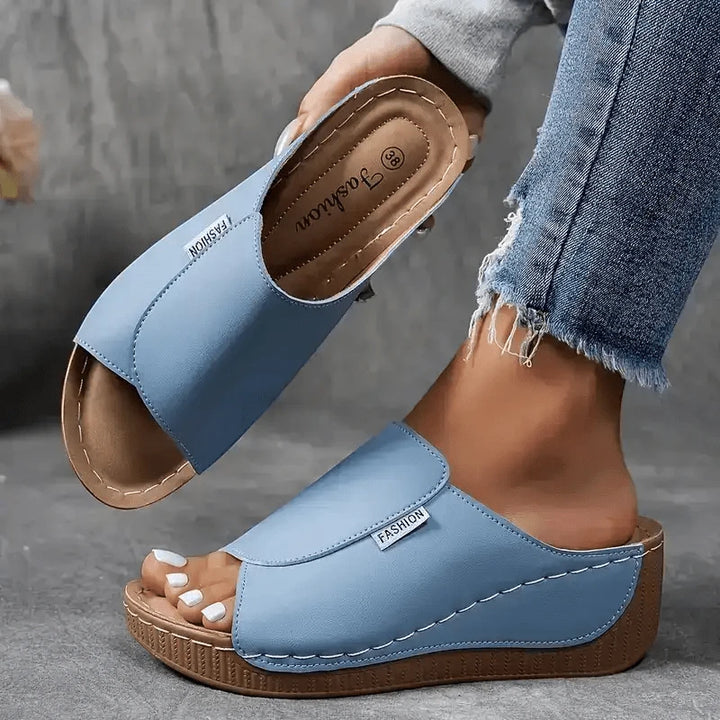 Women's Comfortable Casual Wedges with Open Toe and Platform
