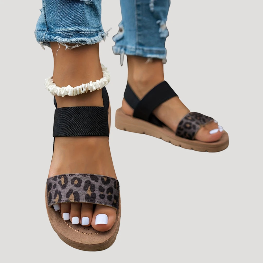 Women's Comfortable Open Toe Sandals with Slip Resistant Sole and Cushioned Insole