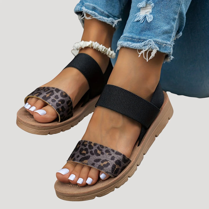 Women's Comfortable Open Toe Sandals with Slip Resistant Sole and Cushioned Insole