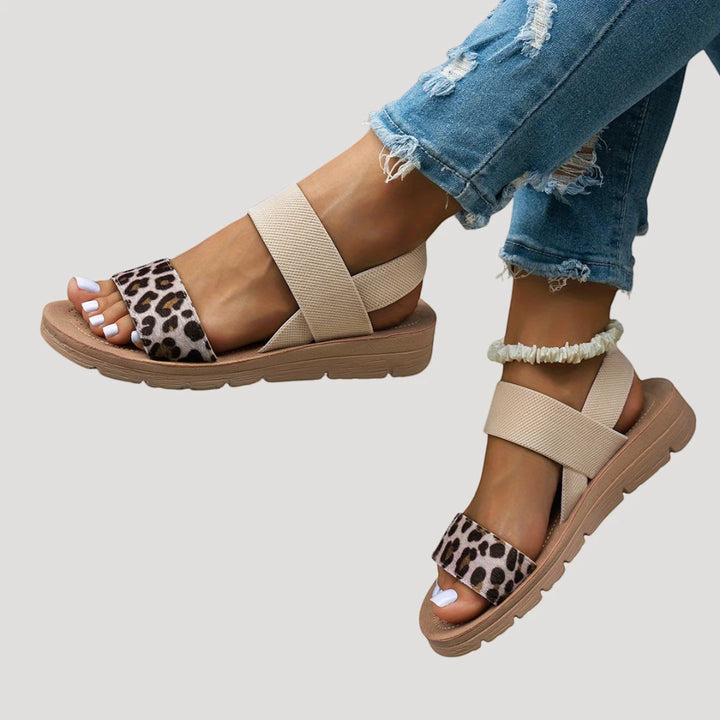 Women's Comfortable Open Toe Sandals with Slip Resistant Sole and Cushioned Insole
