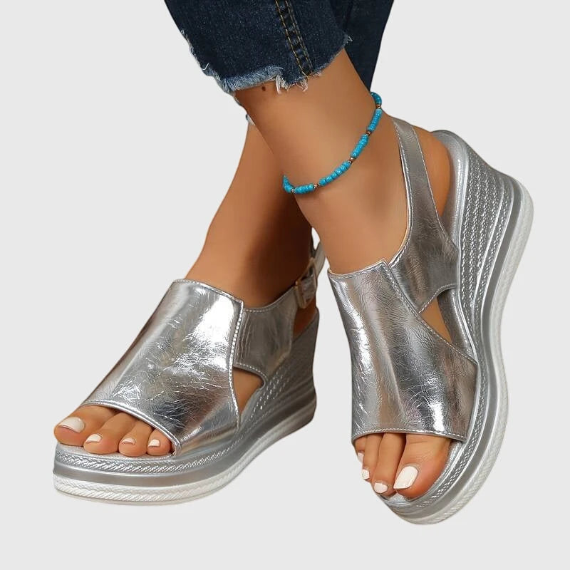 Women's Comfortable Platform Sandals with Cushioned Insole and Non Slip