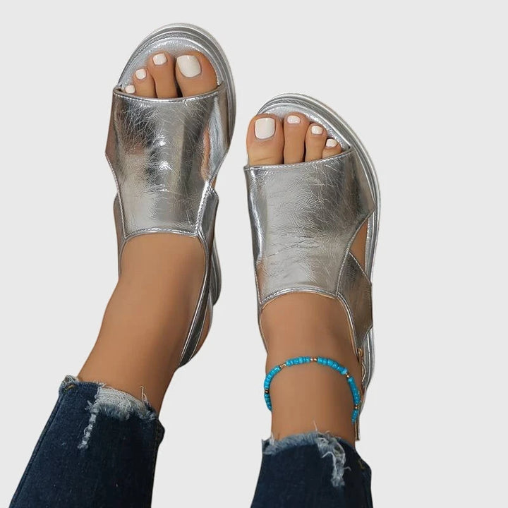 Women's Comfortable Platform Sandals with Cushioned Insole and Non Slip