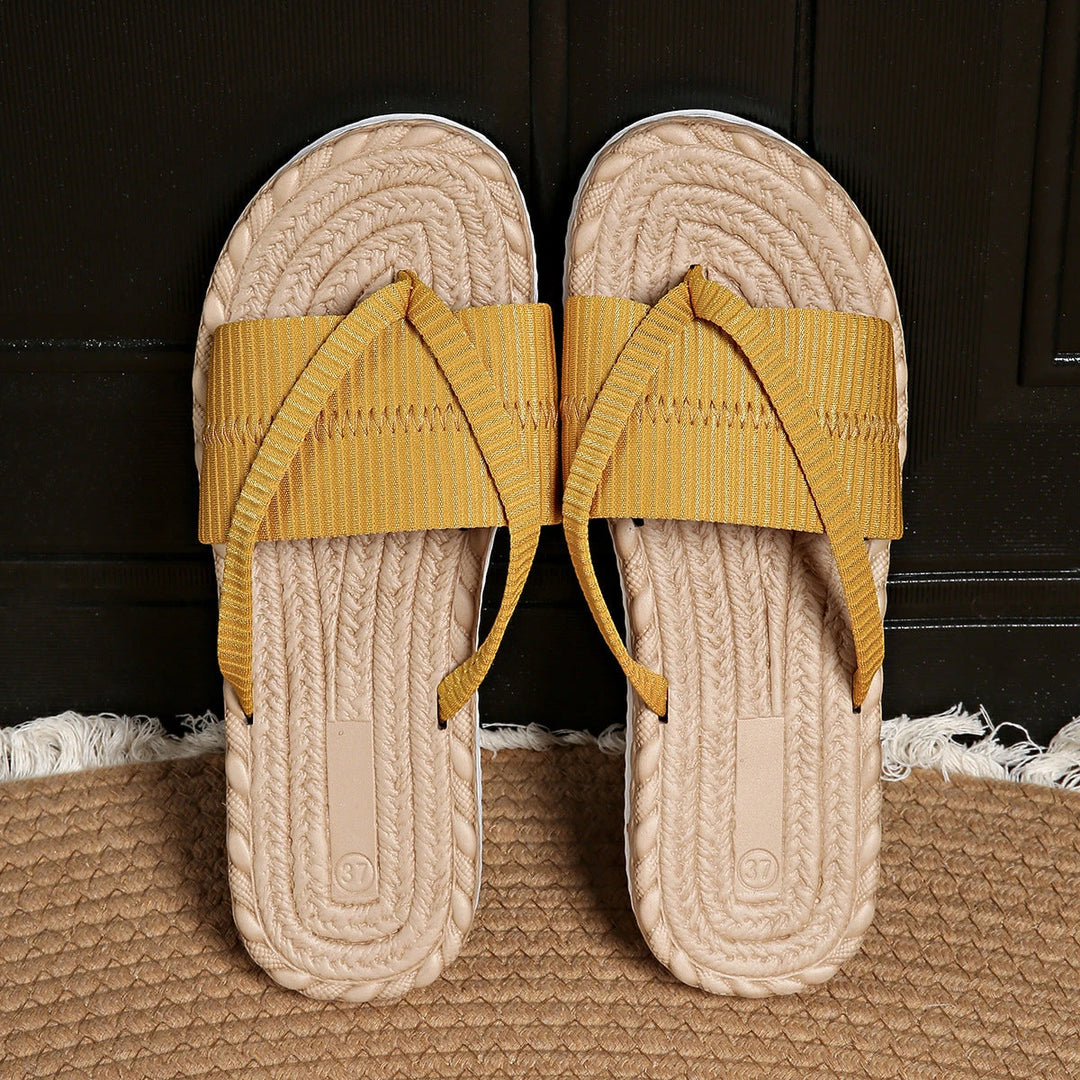 Women's Comfortable Slip On Sandals with Slip Resistant Sole and Cushioned Insole
