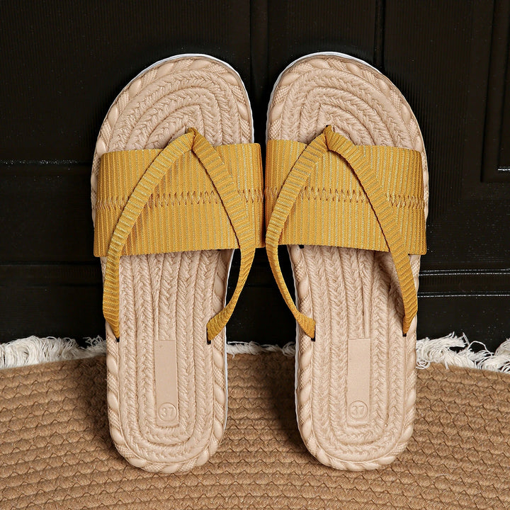 Women's Comfortable Slip On Sandals with Slip Resistant Sole and Cushioned Insole