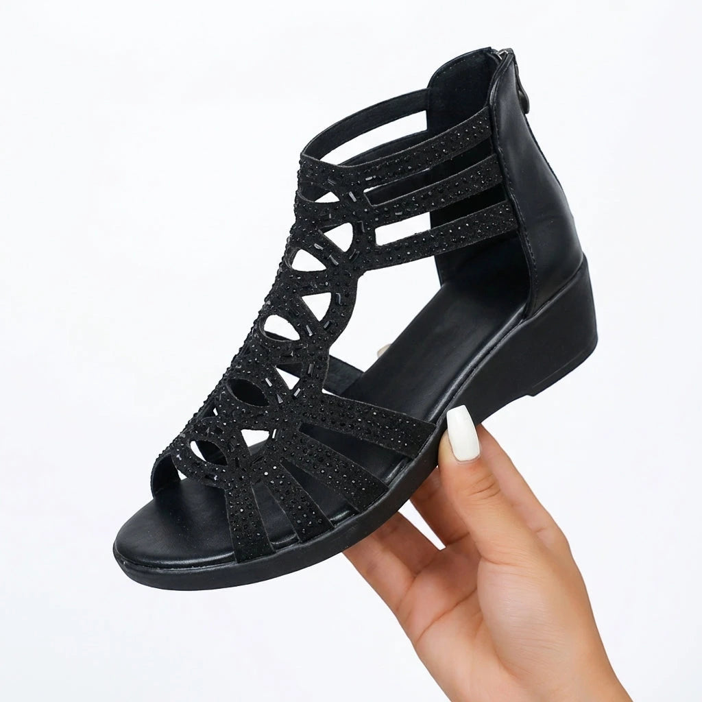 Women's Comfortable Wedges with Cushioning and Arch Support