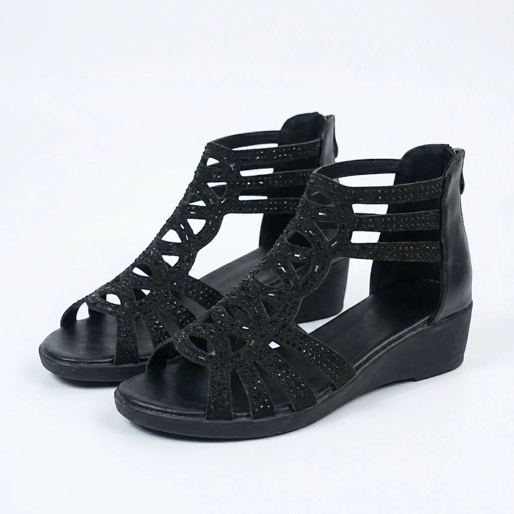 Women's Comfortable Wedges with Cushioning and Arch Support