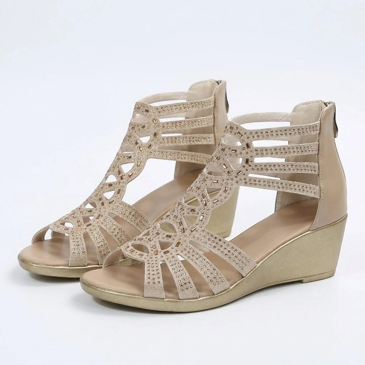 Women's Comfortable Wedges with Cushioning and Arch Support
