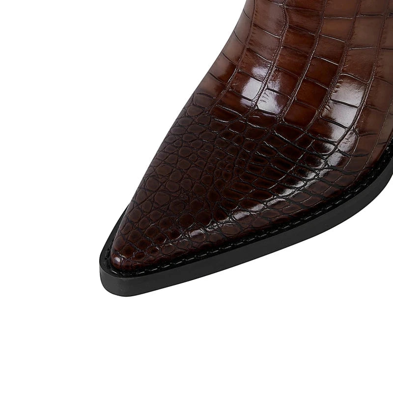 Women's Cowboy Knee High Boots with Non Slip and Cushioned