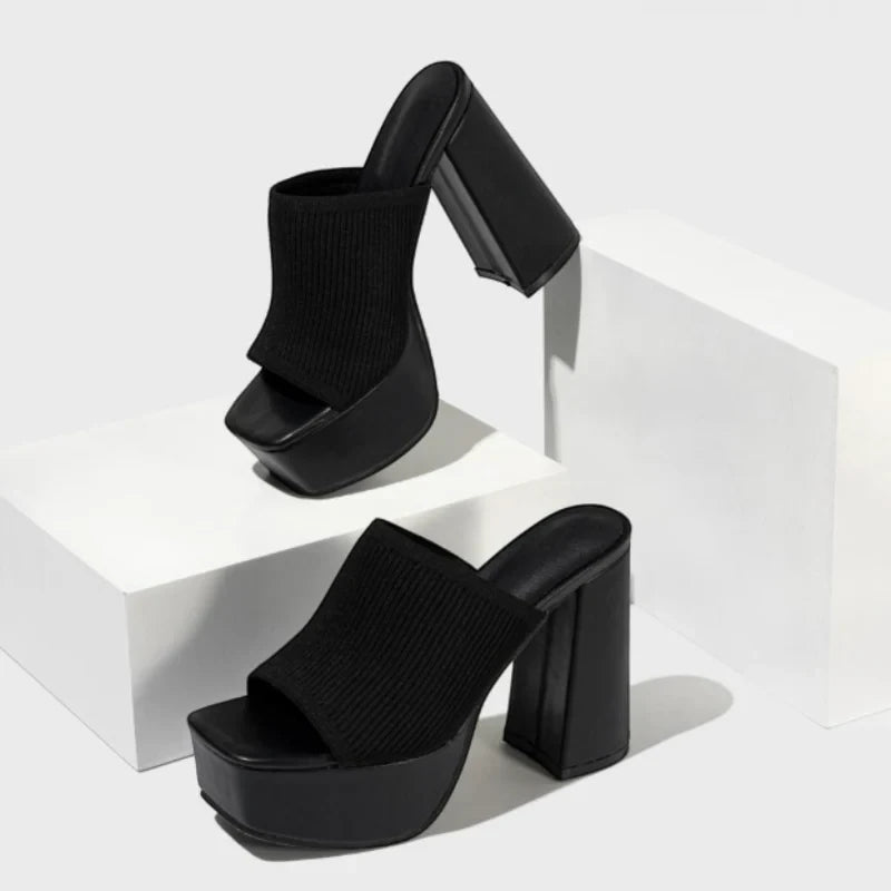 Women's Platform Open Toe Sandals with Slip Resistant Sole and Cushioned Insole
