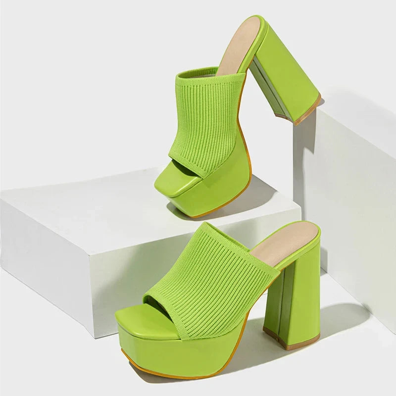 Women's Platform Open Toe Sandals with Slip Resistant Sole and Cushioned Insole