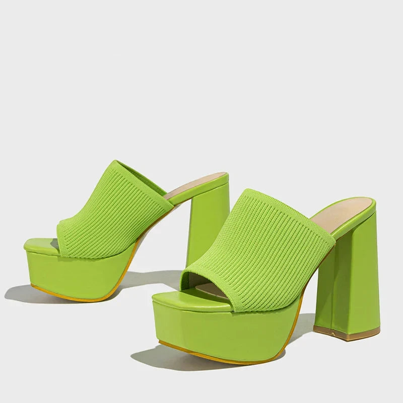 Women's Platform Open Toe Sandals with Slip Resistant Sole and Cushioned Insole