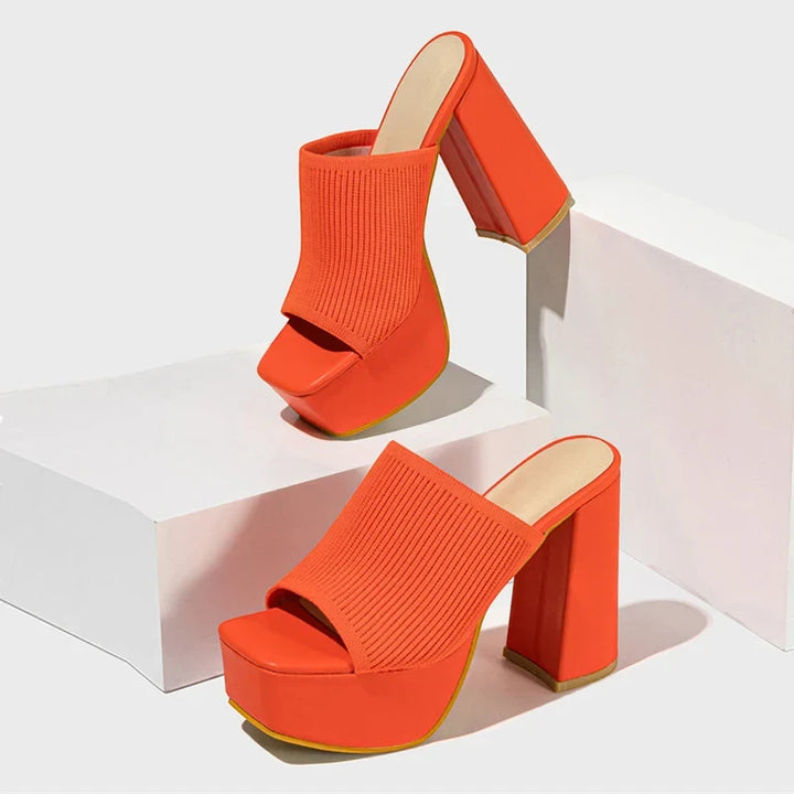 Women's Platform Open Toe Sandals with Slip Resistant Sole and Cushioned Insole