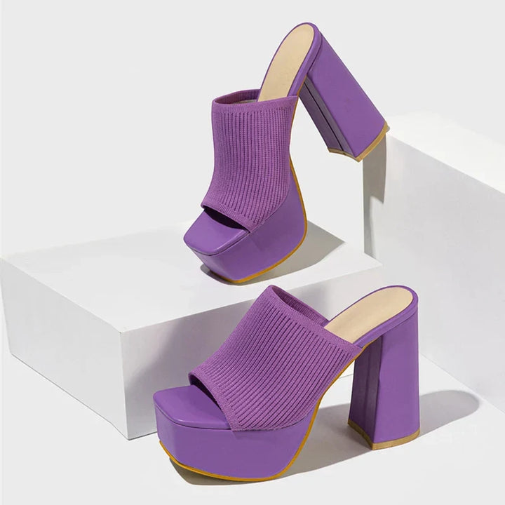 Women's Platform Open Toe Sandals with Slip Resistant Sole and Cushioned Insole