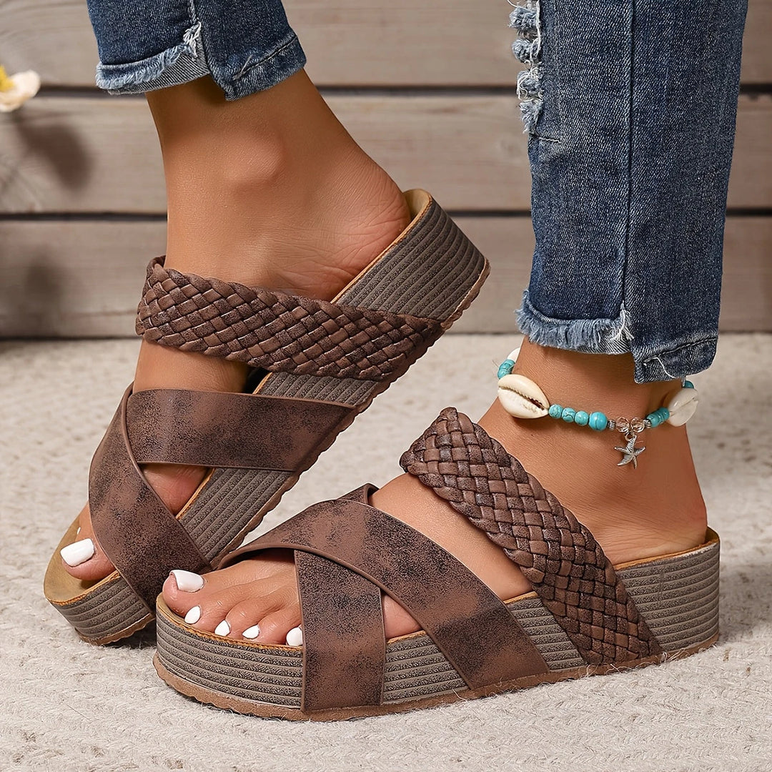 Women's Platform Sandals with Cushioned and Arch Support