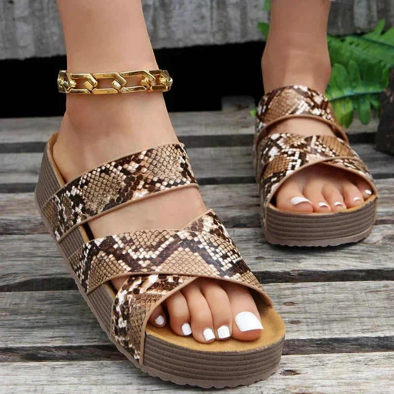 Women's Platform Sandals with Cushioned and Arch Support