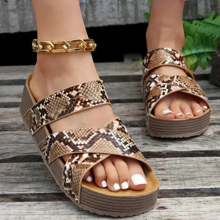 Women's Platform Sandals with Cushioned and Arch Support