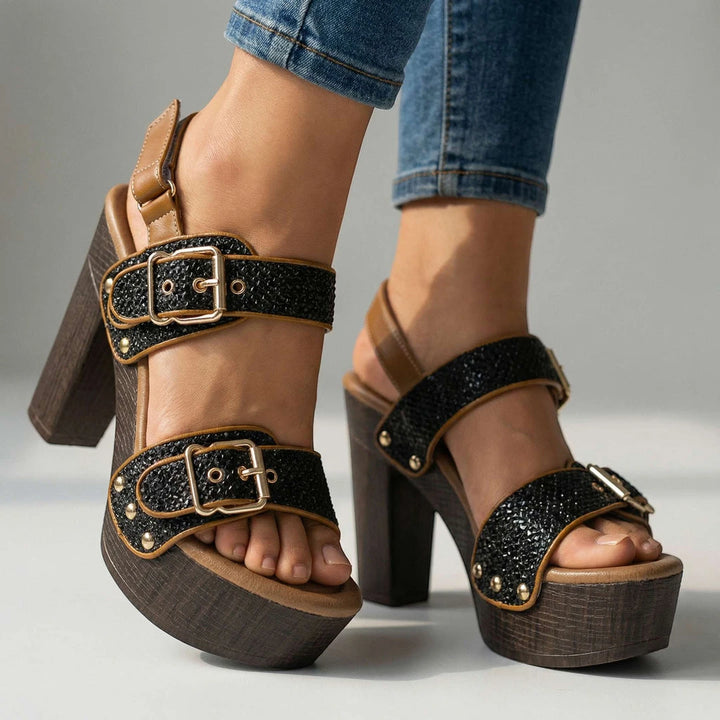 Women's Strappy Ankle Sandals with Non Slip Sole and Cushioned Insole