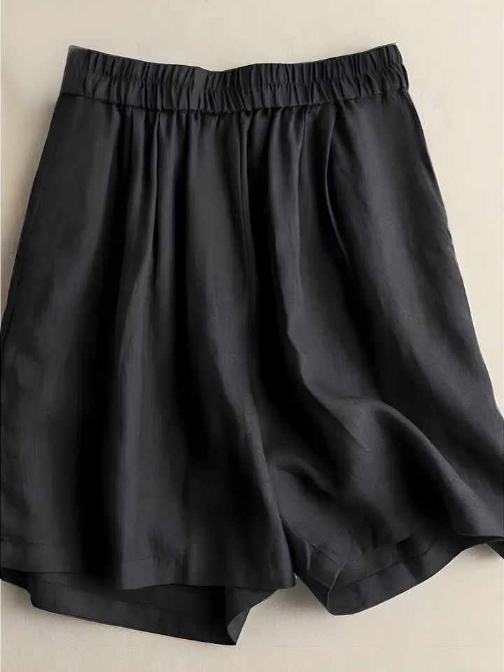 Women's High Waisted Bermuda Shorts with Elastic Waistband