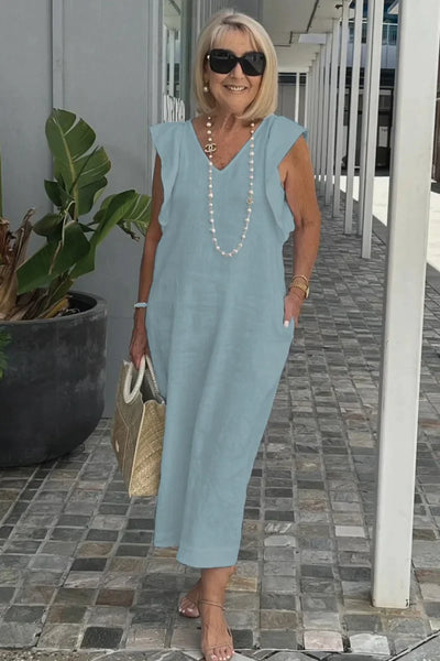 Sophia™ - Stylish Butterfly Sleeve Dress