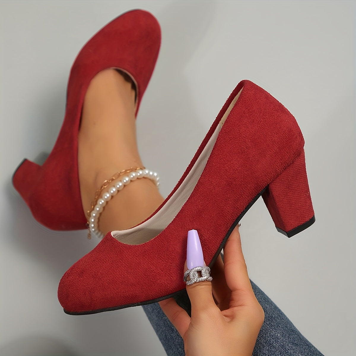 Laure™ – Wide Toe Pumps with Stable Heel for Pain-Free Comfort