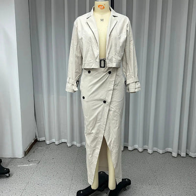Zoe™- Elegant Jacket and Wrap Skirt Set