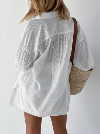 Charlotte™ - Effortlessly Chic Breezy Shirt and Shorts Ensemble