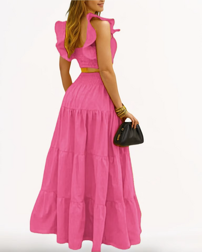 Amelia™ - Sexy Ruffle Two Piece Set