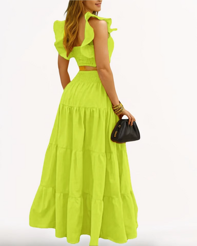 Amelia™ - Sexy Ruffle Two Piece Set