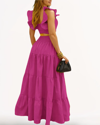 Amelia™ - Sexy Ruffle Two Piece Set